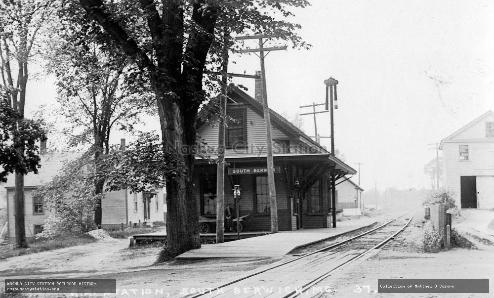 Postcard: Railroad Station, South Berwick, Maine
